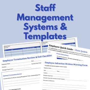 Staff Management Systems & Templates
